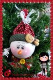 Pingente boneco de neve para árvore de natal